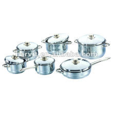 Polished Stainless Steel Sauce Pans Sets